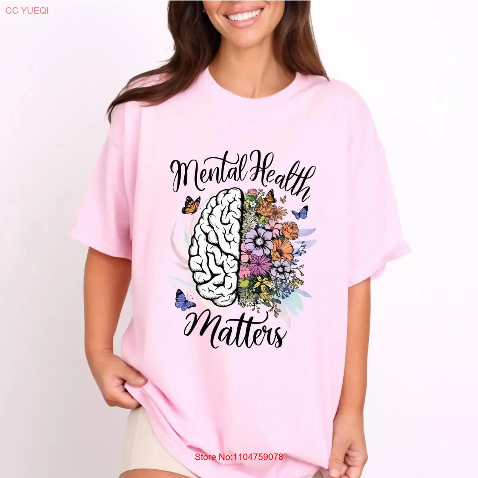 Health Wellness Nurse - เสื้อยืด Mental Health Matters สำหรับบุคลากรโรงพยาบาล การบำบัดแบบกลุ่ม