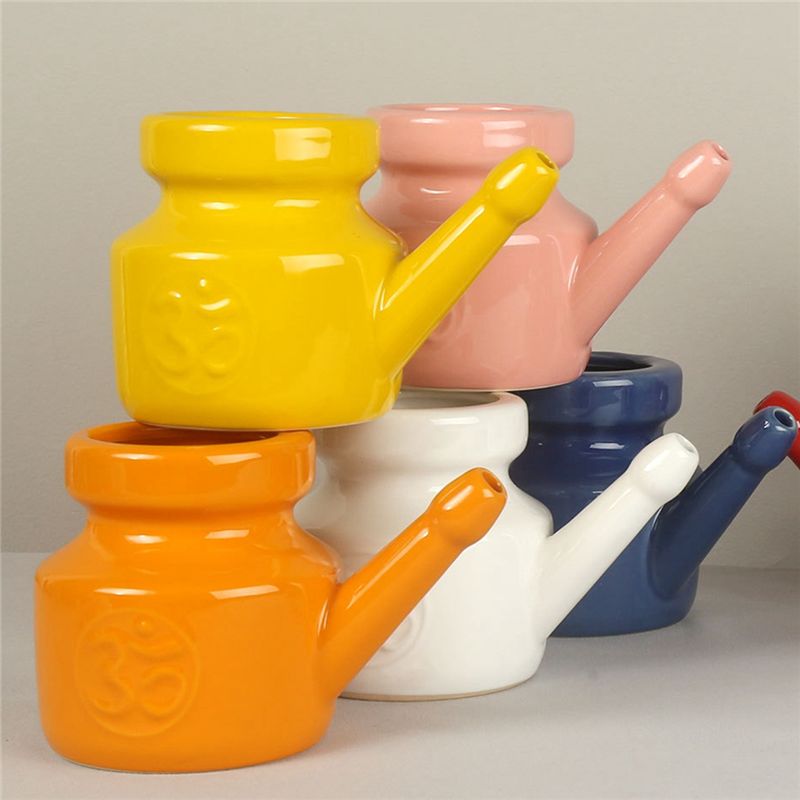 【สินค้าพร้อมส่ง】หม้อเซรามิกเนต - Neti Pot Nasal Rinse บทวิจารณ์และราคา