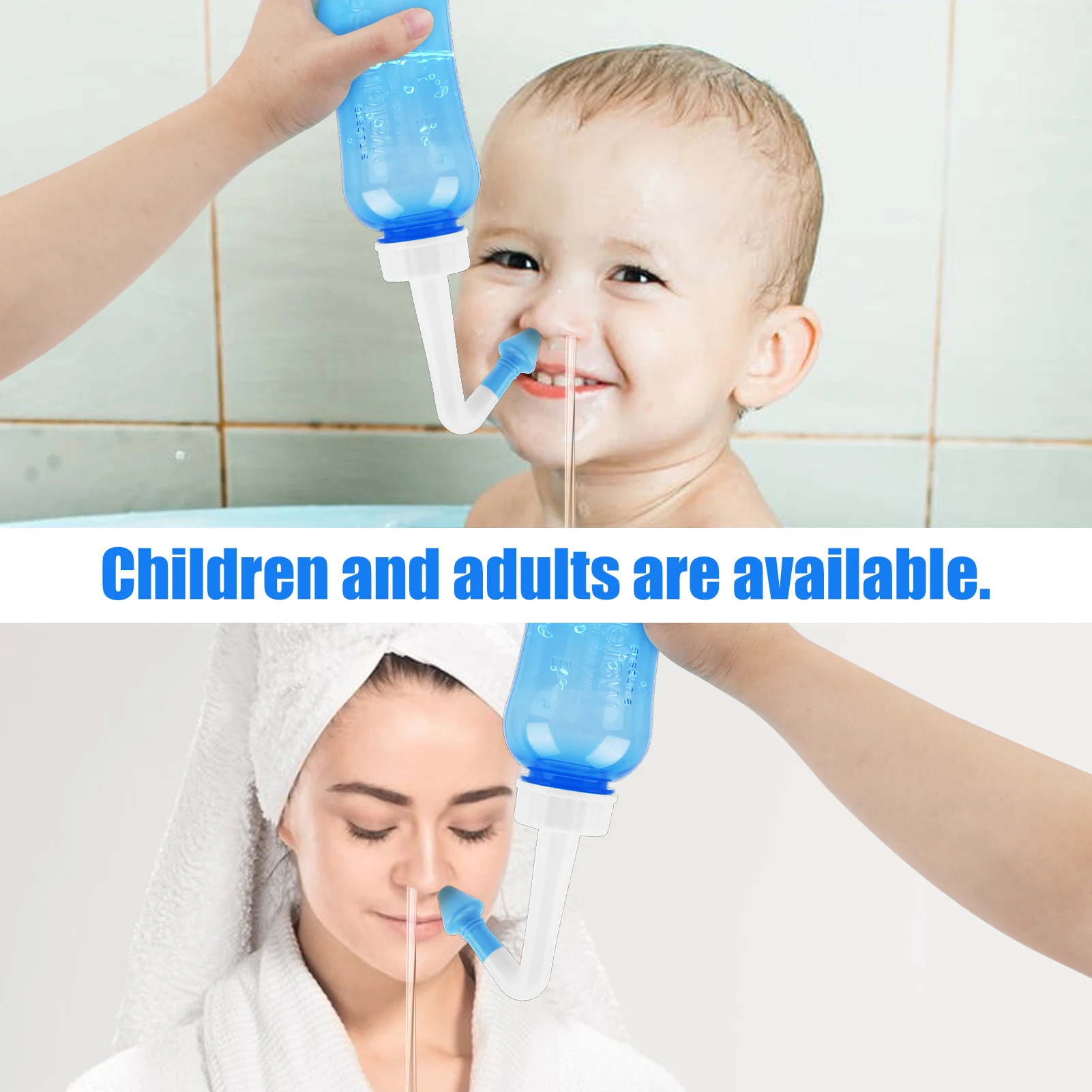 300/500ML ล้างจมูกทําความสะอาด - Neti Pot Nasal Rinse บทวิจารณ์และราคา