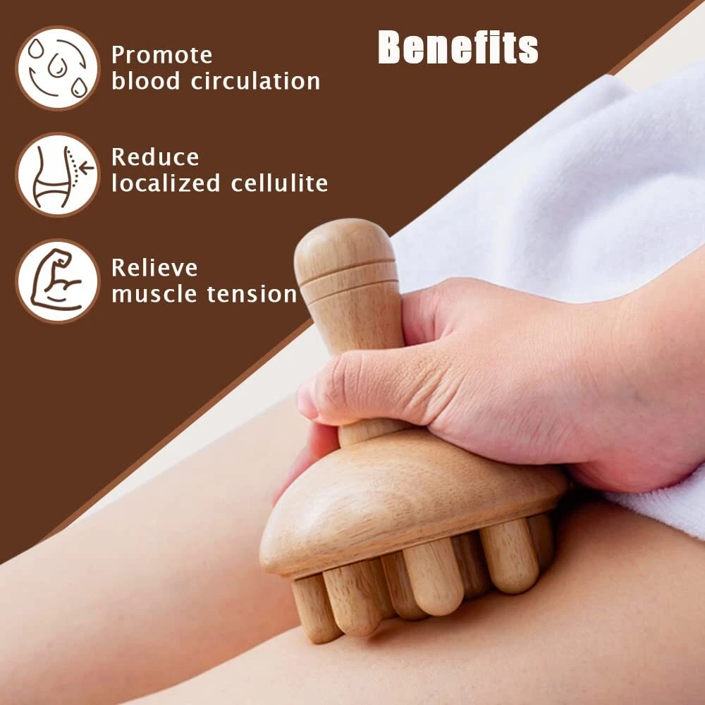 เครื่องมือนวดไม้รูปเห็ด ใช้ได้ - Health With Wellness บทวิจารณ์และราคา