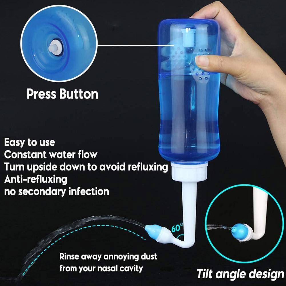 ขวดล้างจมูก 300 มล. สำหรับล้าง - Neti Pot Nasal Rinse บทวิจารณ์และราคา