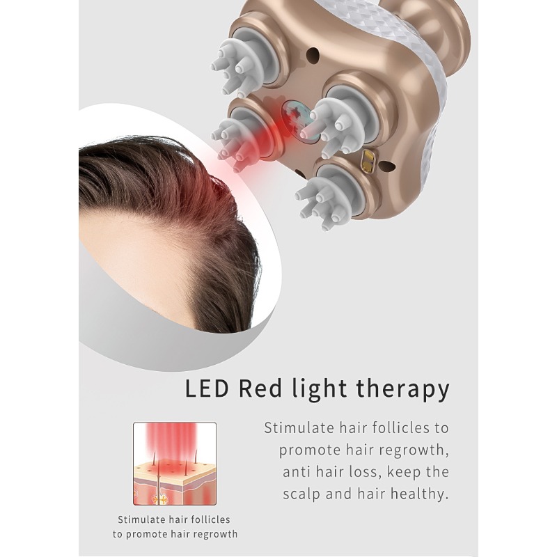เครื่องนวดศีรษะไฟฟ้าแบบพกพา กั - Scalp Massager Electric บทวิจารณ์และราคา