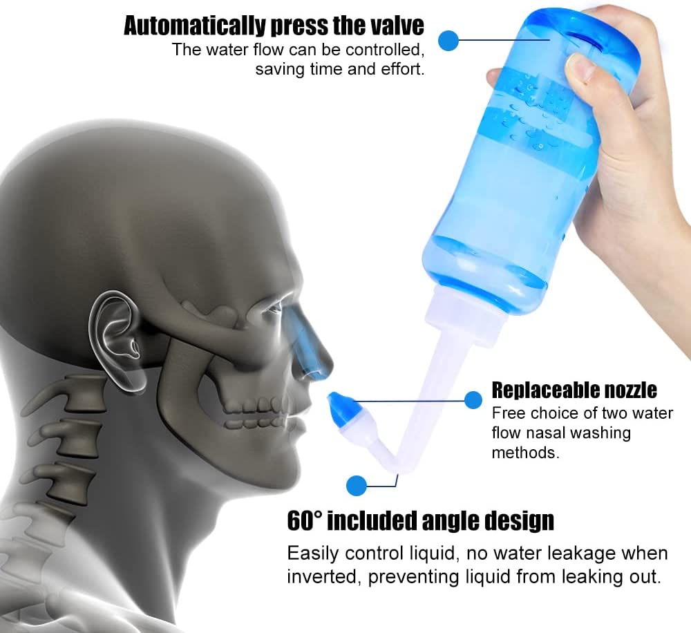 ขวดล้างจมูก 300 มล. สำหรับผู้ใ - Neti Pot Nasal Rinse บทวิจารณ์และราคา