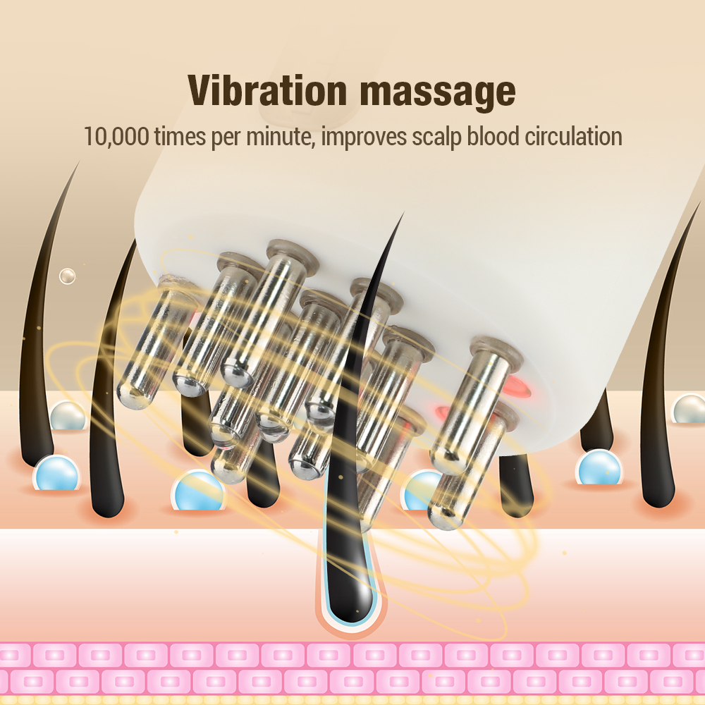 หวีนวดศีรษะด้วยการสั่นสะเทือนแ - Scalp Massager Electric บทวิจารณ์และราคา