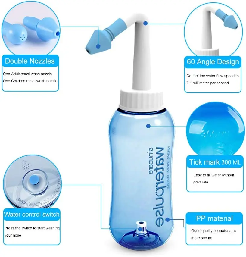 ขวดล้างจมูก Neti Pot ขนาด 300  - Neti Pot Nasal Rinse บทวิจารณ์และราคา