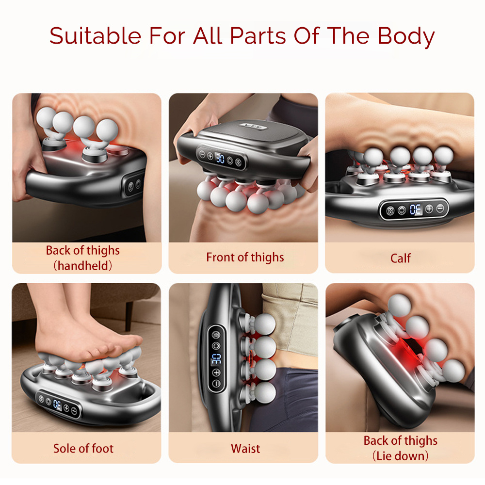 16 หัว Fascia ปืนการสั่นสะเทือ - Scalp Massager Electric บทวิจารณ์และราคา