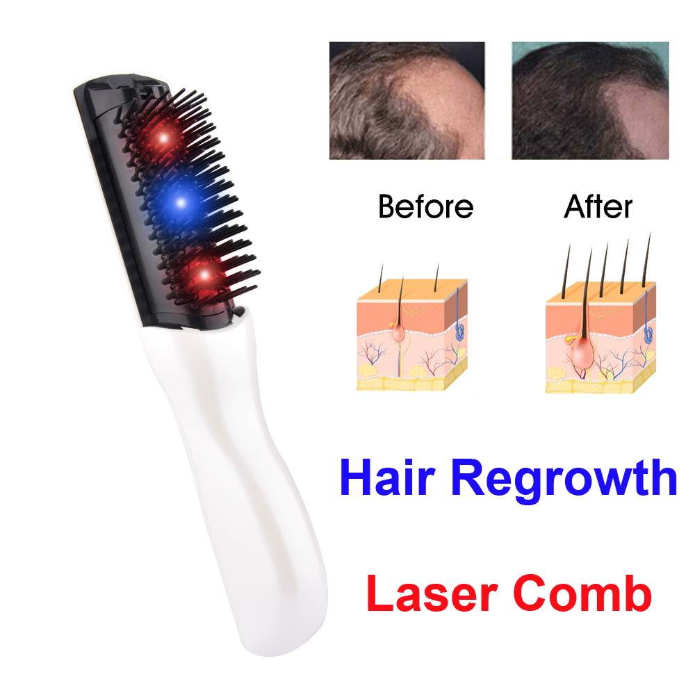 หวีเลเซอร์ไฟฟ้ากระตุ้นการงอกขอ - Scalp Massager Electric บทวิจารณ์และราคา
